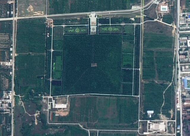 中国にあるピラミッドの画像