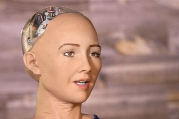 人工知能ソフィアの写真