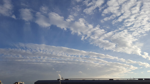 地震雲の投稿写真
