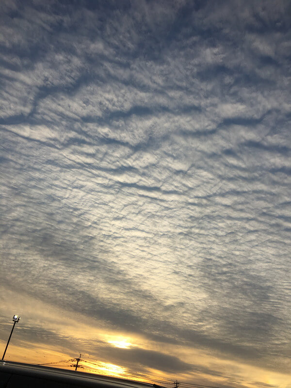地震雲の投稿写真