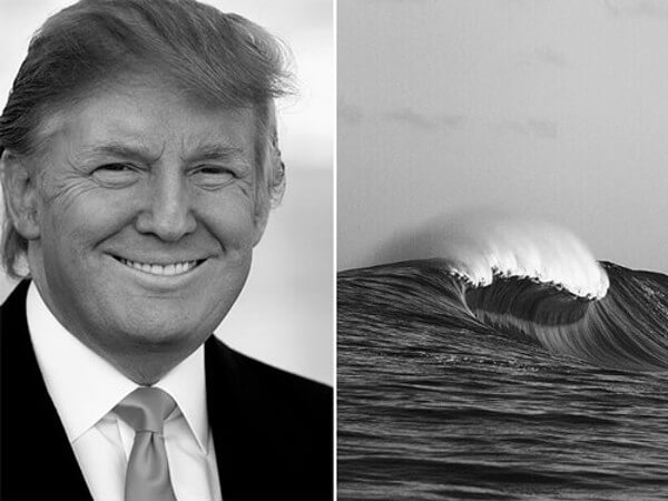トランプ大統領&波