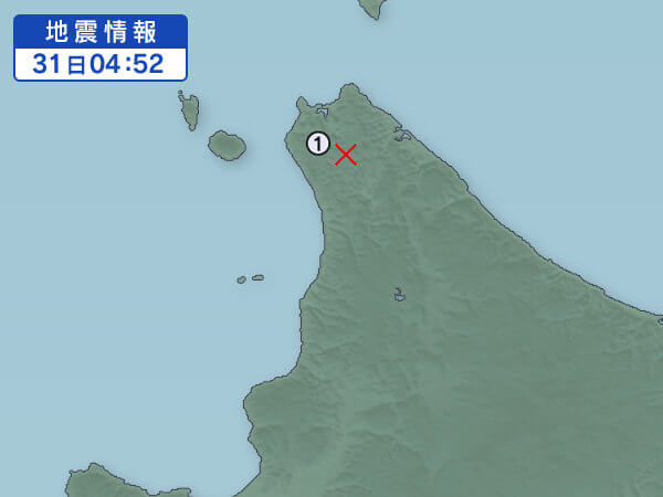 地震情報の画像