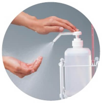 アルコール消毒の画像