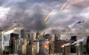 都市部での戦争イメージ画像