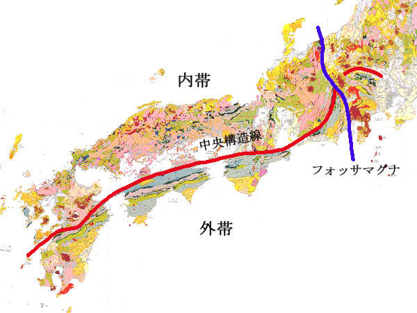 中央構造線の画像