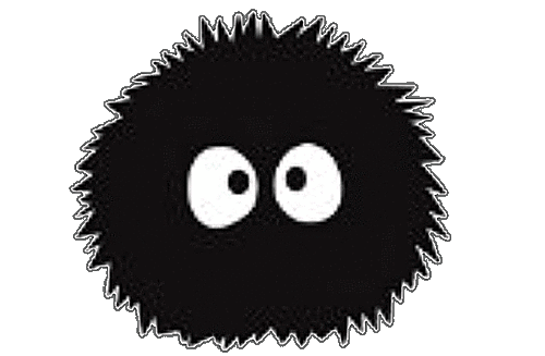 まっくろくろすけのイラスト