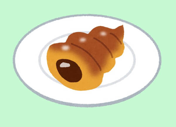 チョココロネのイラスト