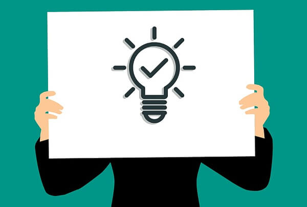 アイディアがひらめくイメージイラスト