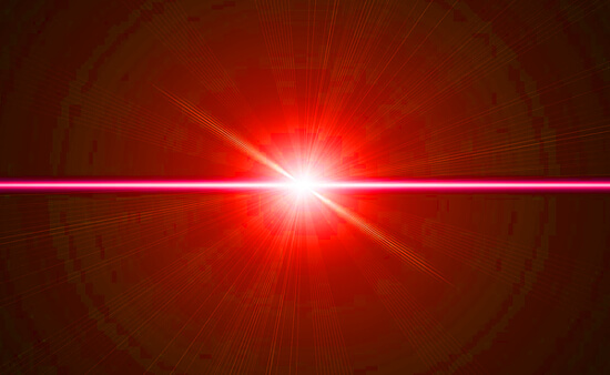 赤い光のイメージイラスト