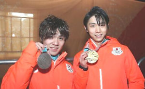 宇野昌磨選手と羽生結弦選手