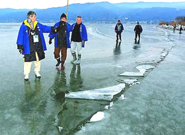 2018年の御神渡り