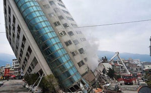 台湾地震の写真