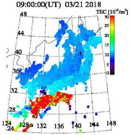TEC値のグラフ