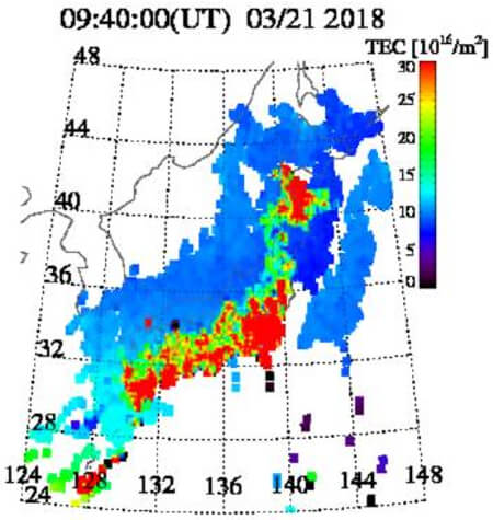 TEC値のグラフ