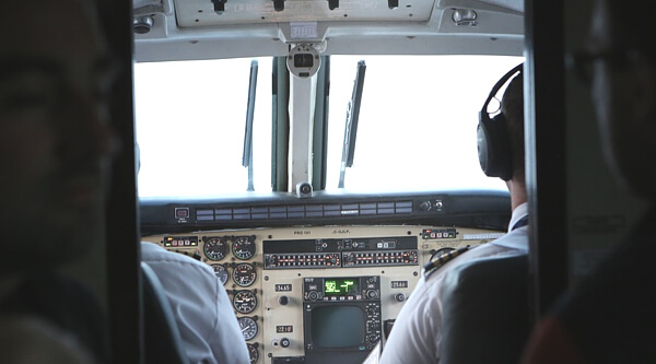 コックピットの写真