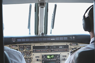 コックピットの写真