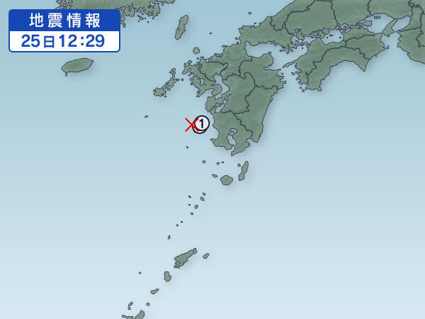 地震情報の画像