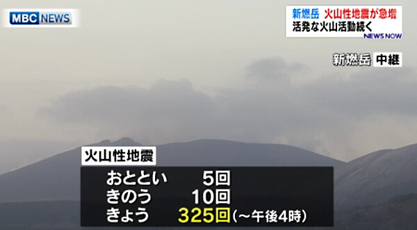 新燃岳のニュース画像