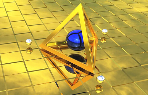 ピラミッドのグラフィックイラスト