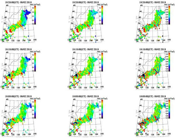 TEC値のグラフ(変動成分)