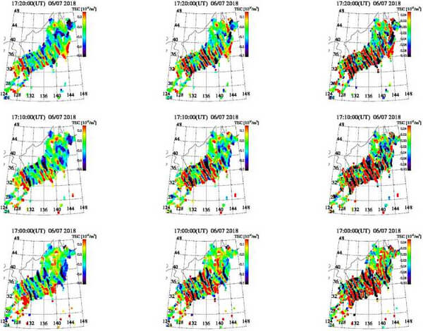 TEC値のグラフ(変動成分)