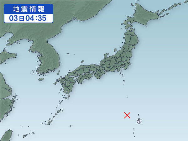 地震情報の画像