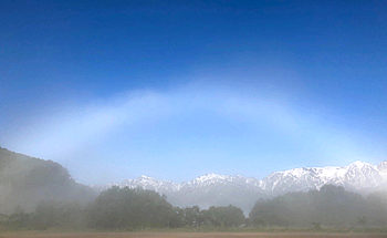 白虹現象の写真