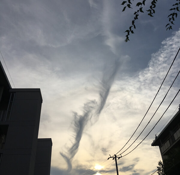 地震雲の投稿写真