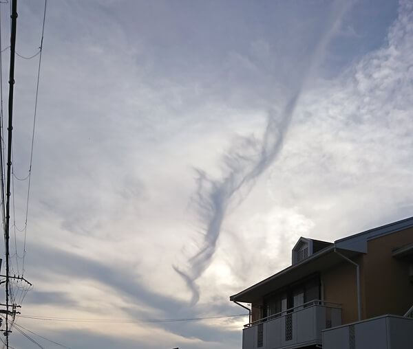 地震雲の投稿写真