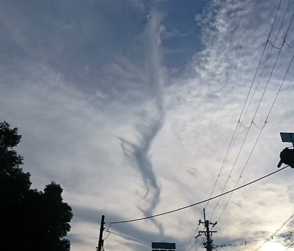 地震雲の投稿写真