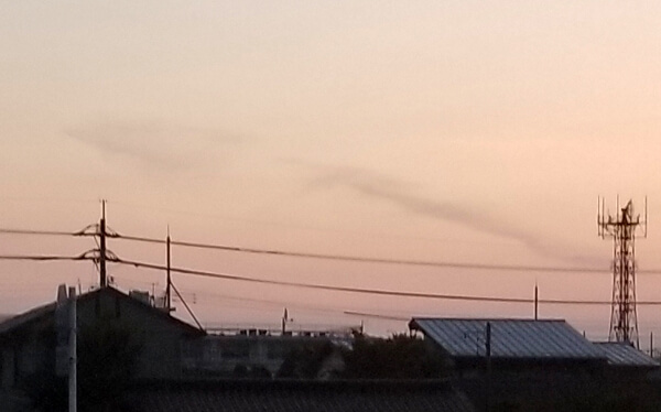 地震雲の投稿写真