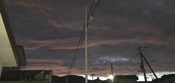 地震雲の投稿写真