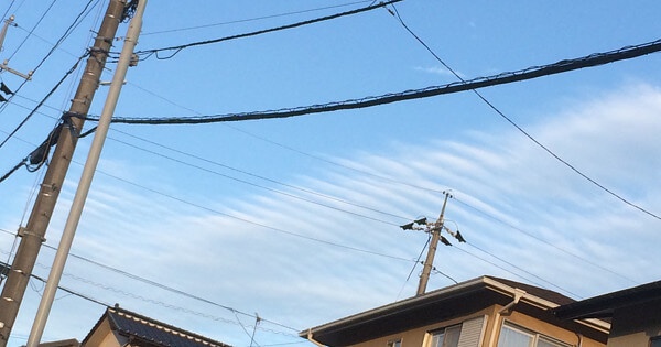 地震雲の投稿写真