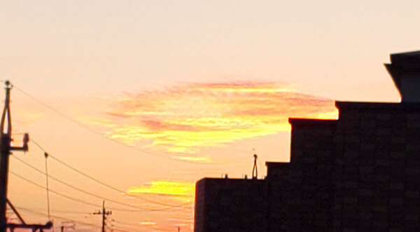 地震雲の投稿写真