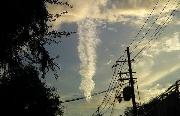 地震雲の投稿写真