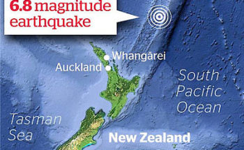 ニュージーランドの大地震の画像