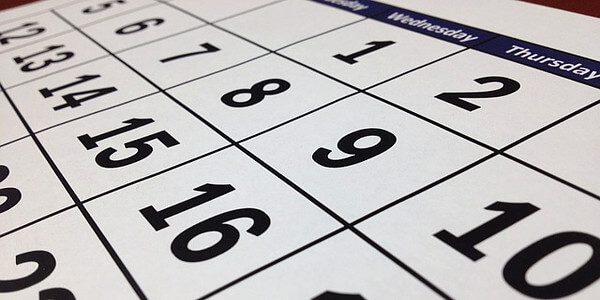 カレンダーの写真