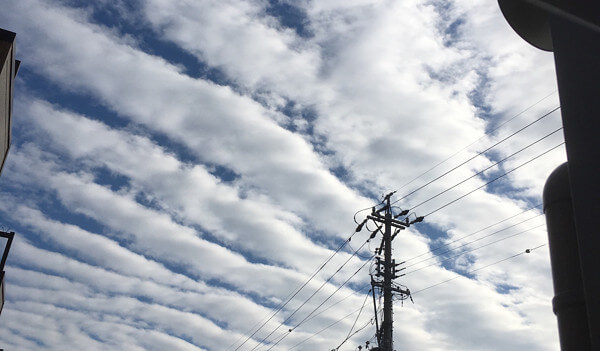 地震雲の投稿写真