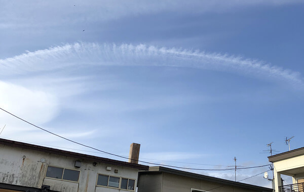 地震雲の投稿写真