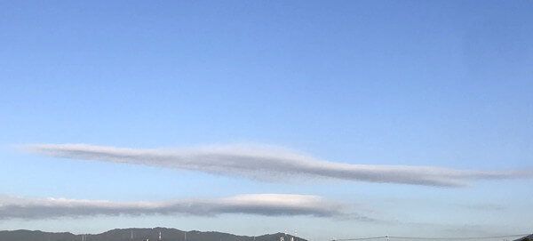 地震雲の投稿写真