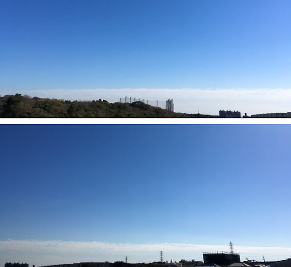 地震雲の投稿写真