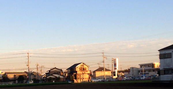 地震雲の投稿写真