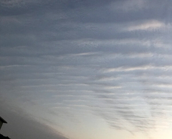 地震雲の投稿写真