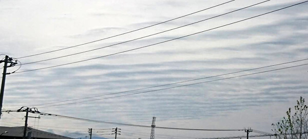 地震雲の投稿写真