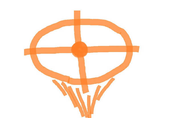 レオが目撃した雲型UFOのイラスト