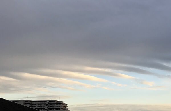 地震雲の投稿写真