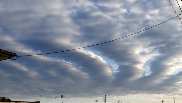 地震雲の投稿写真