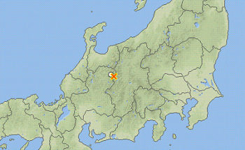 地震情報の画像