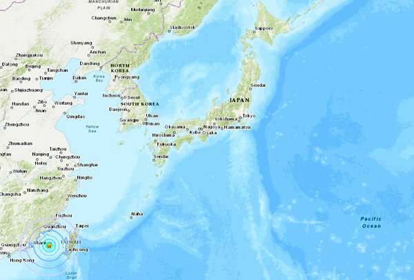 地震情報の画像