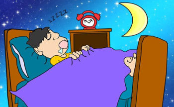 快眠のイラスト